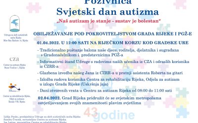 Obilježavanje Svjetskog dana svjesnosti o autizmu 2022. godine