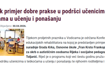 Grad Krk – primjer dobre prakse u podršci učenicima s teškoćama u učenju i ponašanju 💙